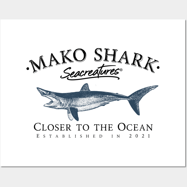 MAKO SHARK Wall Art by Seacreatures